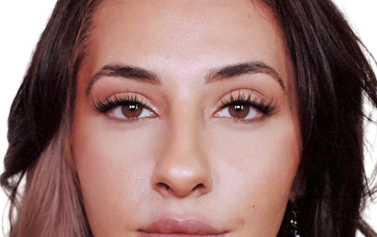 after wearing MOXEE's bold lash look that gives a dramatic elevation and spike