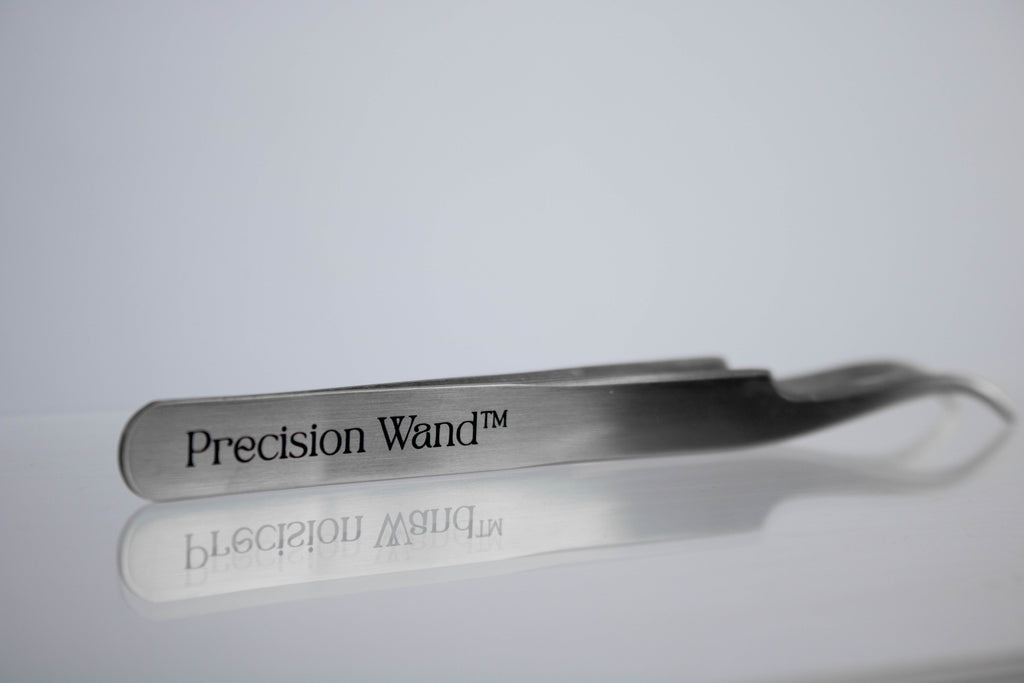 precision wand tweezer - angled rounded tip for cluster placement and fuse